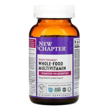 Мультивітамінний комплекс постнатальний, Postnatal MultiVitamin, New Chapter, 192 таблетки NCR-90058 фото