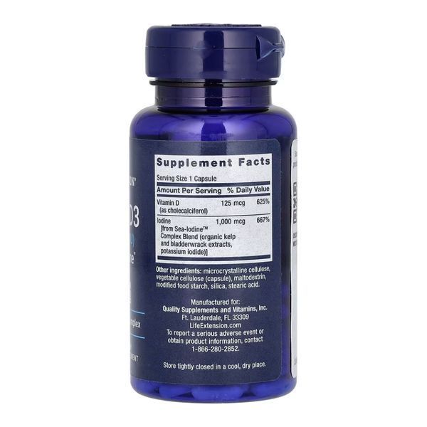 Vit D3 with Sea-Iodine&trade; 125 mcg (5000 IU) - 60 caps 2022-10-1914 фото