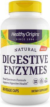 Пищеварительные ферменты, Digestive Enzymes, Healthy Origins, 180 капсул HOG-85736 фото