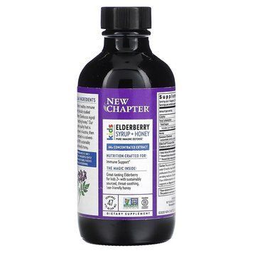 Сироп бузины + мед, Elderberry Syrup, New Chapter, Kids, для детей от 2 лет, 118 мл NCR-90318 фото
