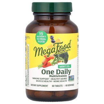 Мультивитаминный комплекс для мужчин 55+, Men Over Multivitamin & Mineral, MegaFood, 1 в день, 60 таблеток MGF-10355 фото