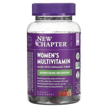Мультивитамины для женщин, Women's Multivitamin, New Chapter, вкус ягодно-цитрусовый, 75 жевательных конфет NCR-90350 фото