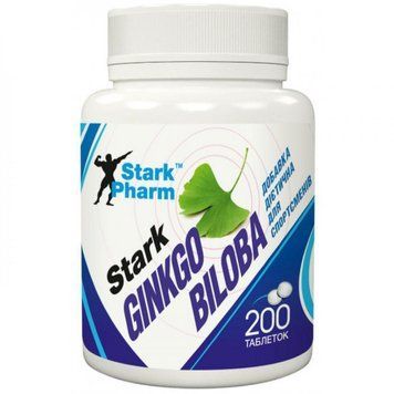 Stark Ginkgo Biloba Extract 40mg - 200 tabs 100-15-2946359-20 фото