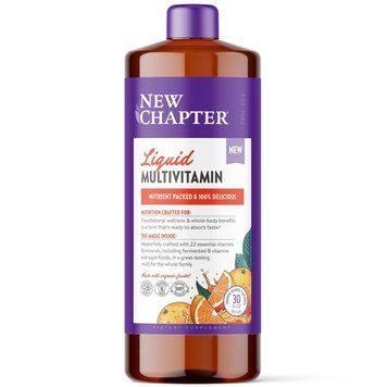 Мультивитамины для всей семьи, Vegan Liquid Multivitamin for the Whole Family, New Chapter, жидкие, веган, апельсин-манго, 887 мл NCR-90437 фото