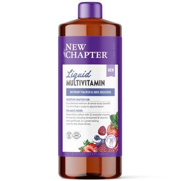 Мультивитамины для всей семьи, Vegan Liquid Multivitamin for the Whole Family, New Chapter, жидкие, веган, ягодный микс, 887 мл NCR-90438 фото