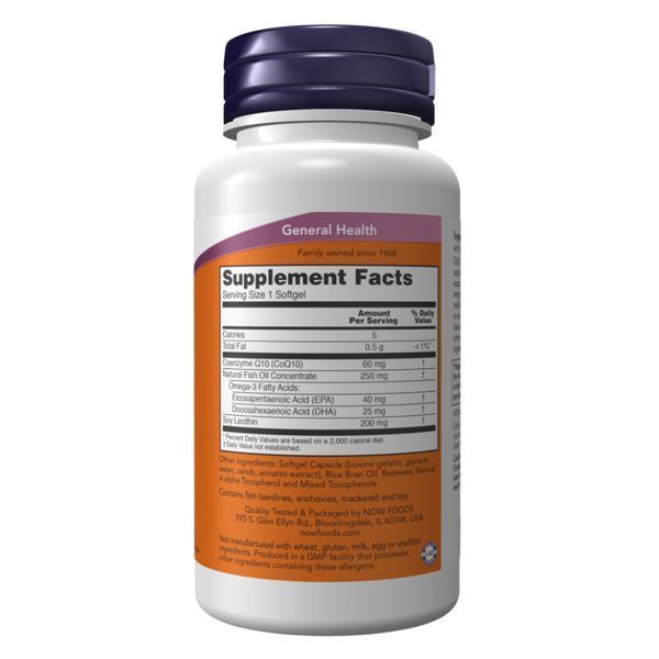 CoQ10 60mg with Omega-3 - 120 sgels 2022-10-2623 фото