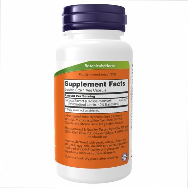 Bacopa Extract 450 mg - 90 vcaps 2022-10-0985 фото