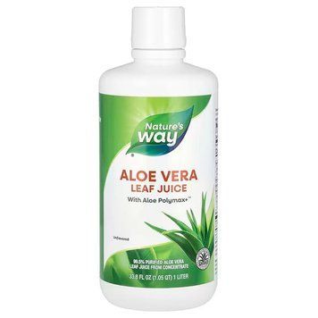 Алое віра, сік листя, Aloe Vera, Nature's Way, без смаку, 1 літр NWY-14280 фото