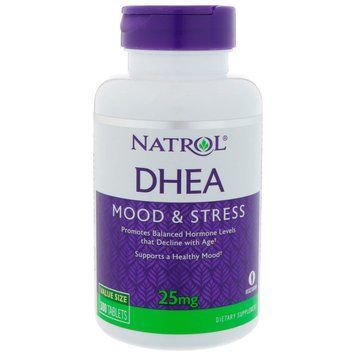 Дегидроэпиандростерон, DHEA, Natrol, 25 мг, 300 таблеток NTL-16107 фото
