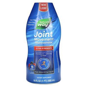 Глюкозамин для подвижности суставов, Joint Movement Glucosamine, Nature's Way, вкус ягод, 480 мл WLS-39416 фото