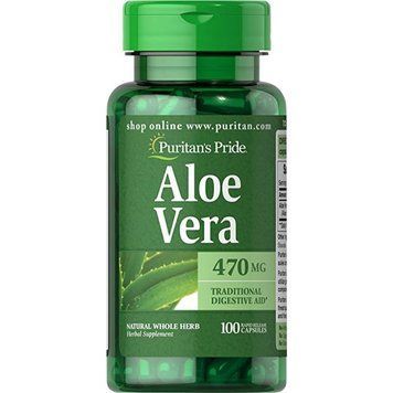 Aloe Vera 470mg - 100 caps 100-71-0244766-20 фото