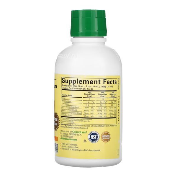 Calcium with Magnesium Liquid - 473 ml Orange 2022-10-1310 фото