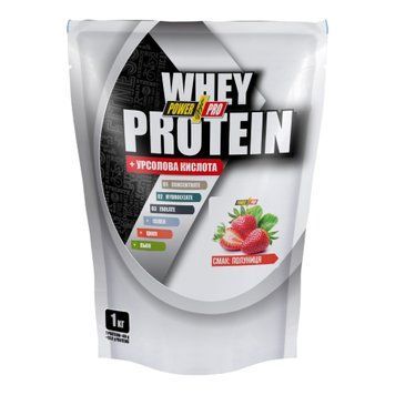 Whey Protein - 1000g Strawberry (Пошкоджена упаковка) 2023-10-2460 фото