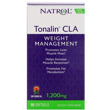 Кон'югована лінолева кислота, Tonalin CLA, Natrol, 90 кгелевих капсул NTL-00864 фото