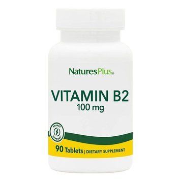 Рибофлавин, Витамин B-2, Vitamin B-2, Nature's Plus, 100 мг, 90 таблеток NAP-01630 фото