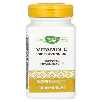 Витамин С, Vitamin C, Nature`s&nbsp;Way, 1000 мг, 100 капсул (500 мг на капсулу) NWY-40330 фото
