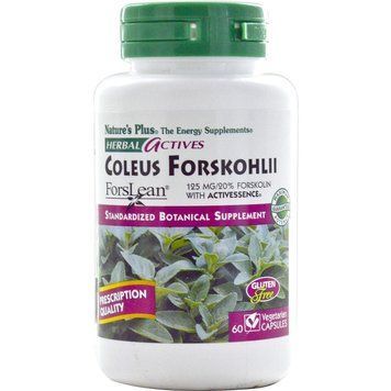 Форсколин, Coleus Forskohlii, Nature's Plus, Herbal Actives, 125 мг, 60 капсул NAP-07170 фото
