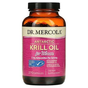Масло криля антарктическое, Krill Oil, Dr. Mercola, для женщин, 270 капсул MCL-01029 фото