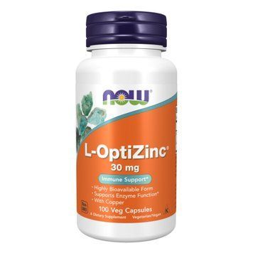 L-Optizinc(R) 30mg+Copper - 100 vcaps 2022-10-2583 фото