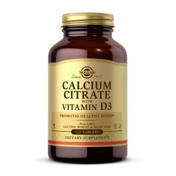 Calcium Citrate with Vitamin D3 - 120 tabs 2023-10-3673 фото