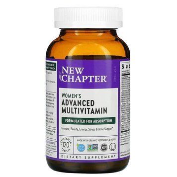 Мультивітаміни для жінок, Every Woman Multivitamin, New Chapter, 120 таблеток NCR-00304 фото