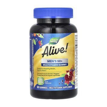 Alive!&reg; Men's 50+ Multi Gummy - 60 gummies (Слипшиеся капсулы) 2023-10-3032 фото