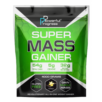 Super Mass Gainer - 4000g Vanilla (Повреждена упаковка) 2022-10-2858 фото