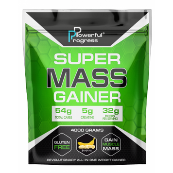 Super Mass Gainer - 4000g Banana (Повреждена упаковка) 2022-10-2923 фото