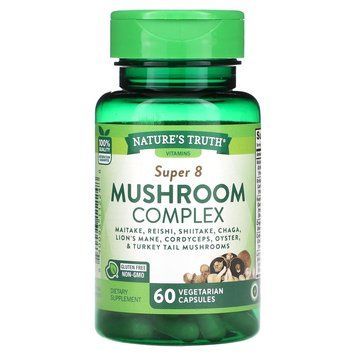 Грибной комплекс, Super 8 Mushroom Complex, Nature's Truth, 60 вегетарианских капсул NTH-11224 фото