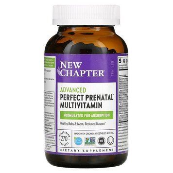 Витамины для беременных, Prenatal Multivitamin, New Chapter, 270 таблеток NCR-00318 фото