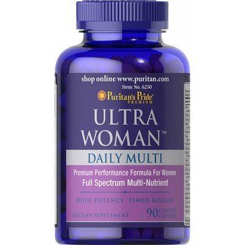 Ultra Woman&trade; Daily Multi Iron Free Timed Release - 90caps 100-43-6373049-20 фото