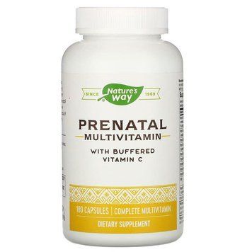 Мультивітаміни для вагітних, Prenatal Multi Vitamin & Mineral, Nature's Way, 180 капсул NWY-45130 фото