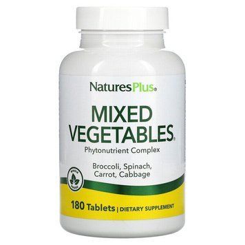 Овощная смесь, Mixed Vegetables, Nature's Plus, 180 таблеток NAP-03778 фото