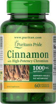 Cinnamon Complex with High Potency Chromium - 60caps 100-39-0393043-20 фото