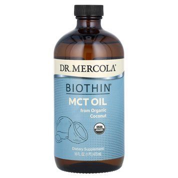 Масло MCT, Biothin, MCT Oil, Dr. Mercola, 473 мл MCL-03174 фото