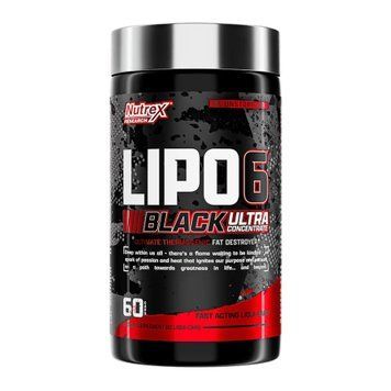 Lipo 6 Black Ultra Concentrate - 60 caps (EU version) (Повреждена банка) 2023-10-3370 фото