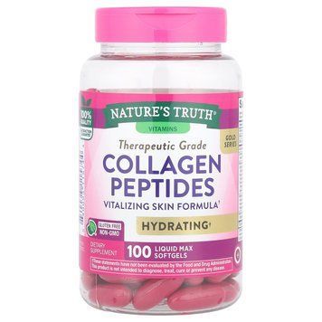 Коллагеновые пептиды, Collagen Peptides, Nature's Truth, 100 гелевых капсул NTH-11574 фото