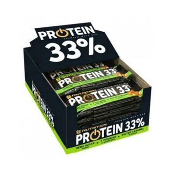 Protein 33% Bar - 25x50g Salted caramel (Повреждена упаковка) 2023-10-2849 фото