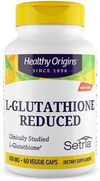 Глутатион, L-Glutathione, Healthy Origins, Setria, пониженный, 500 мг, 60 капсул HOG-41336 фото