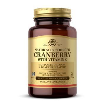 Natural Cranberry with Vitamin C - 60 vcaps 2023-10-3688 фото