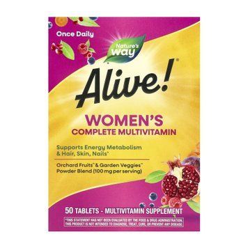 Alive!&reg; Women's Complete Multivitamin - 50 tabs 2023-10-2773 фото