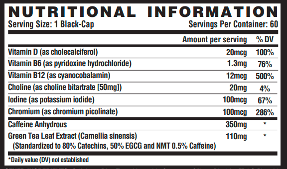 Combo Lipo 6 Black Intense - 60 caps х 10шт + Caffeine - 60 caps х 1шт - В ПОДАРОК! promo_LIPO-6 BLACK INTENSE фото