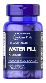 Підтримка водного балансу, Extra Strength Water Pill, Puritan's Pride, 100 каплет PTP-11832 фото