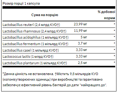 Probiotic-4 3billion - 60 cap 100-98-5893293-20 фото