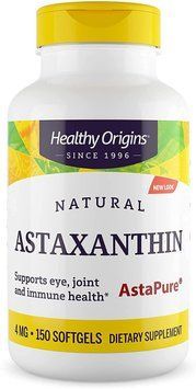 Астаксантин, Astaxanthin, Healthy Origins, 4 мг, 150 гелевых капсул HOG-84916 фото